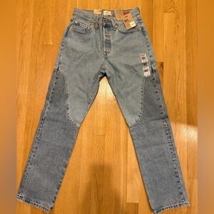 Levi's high waisted straight leg jeans
